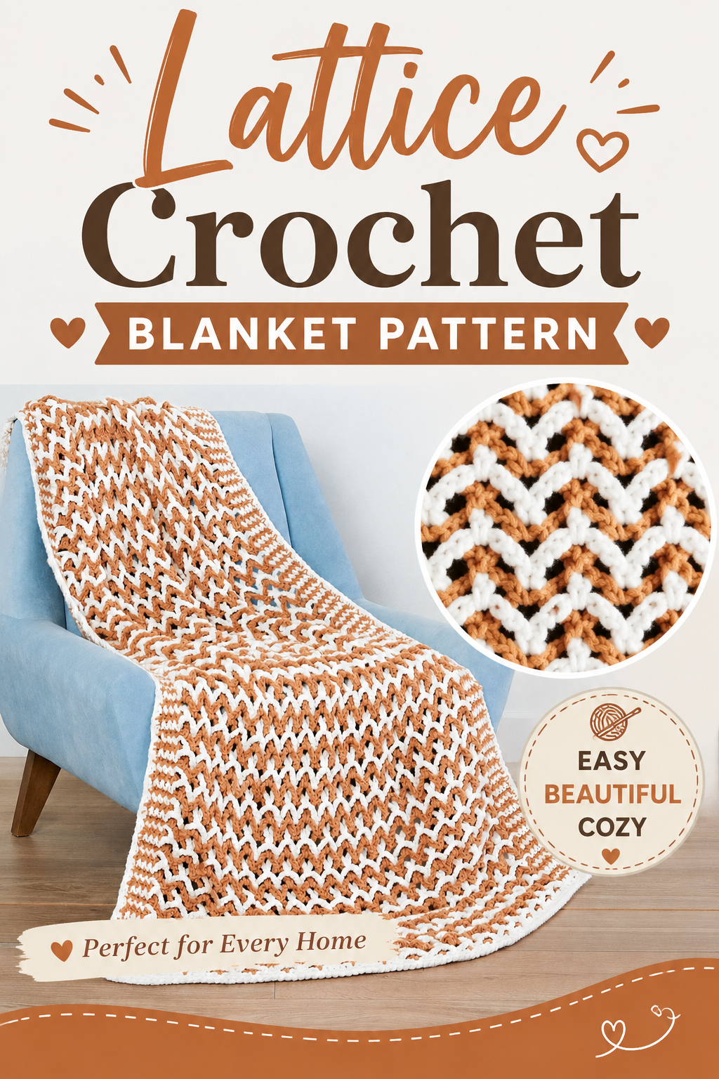 Lattice Crochet Blanket