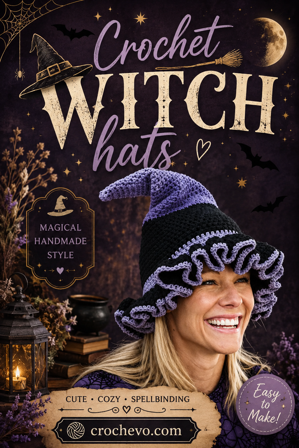 Witch Crochet Hat Free Pattern