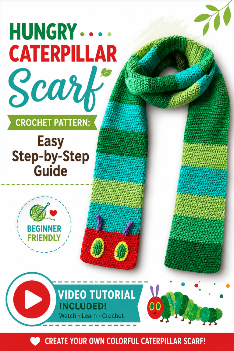 Hungry Caterpillar Scarf Crochet Pattern: Easy Step-by-Step Guide