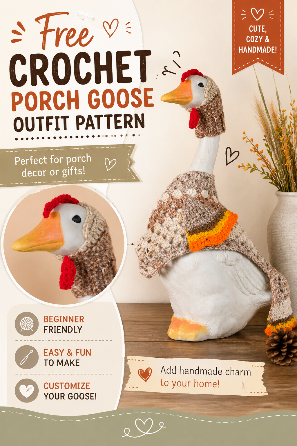 Crochet Porch Goose Outfit Pattern