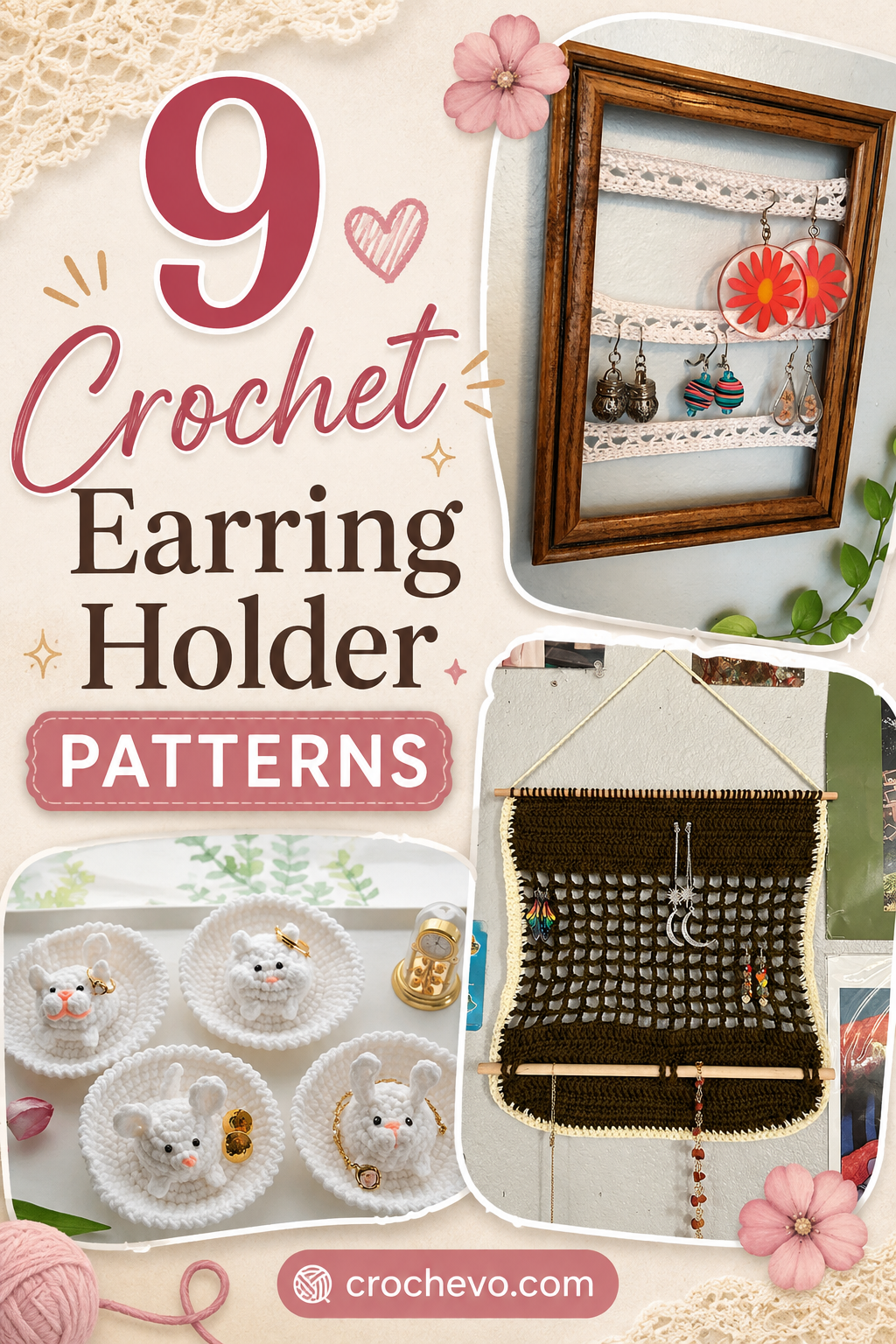 Crochet Earring Holder Patterns