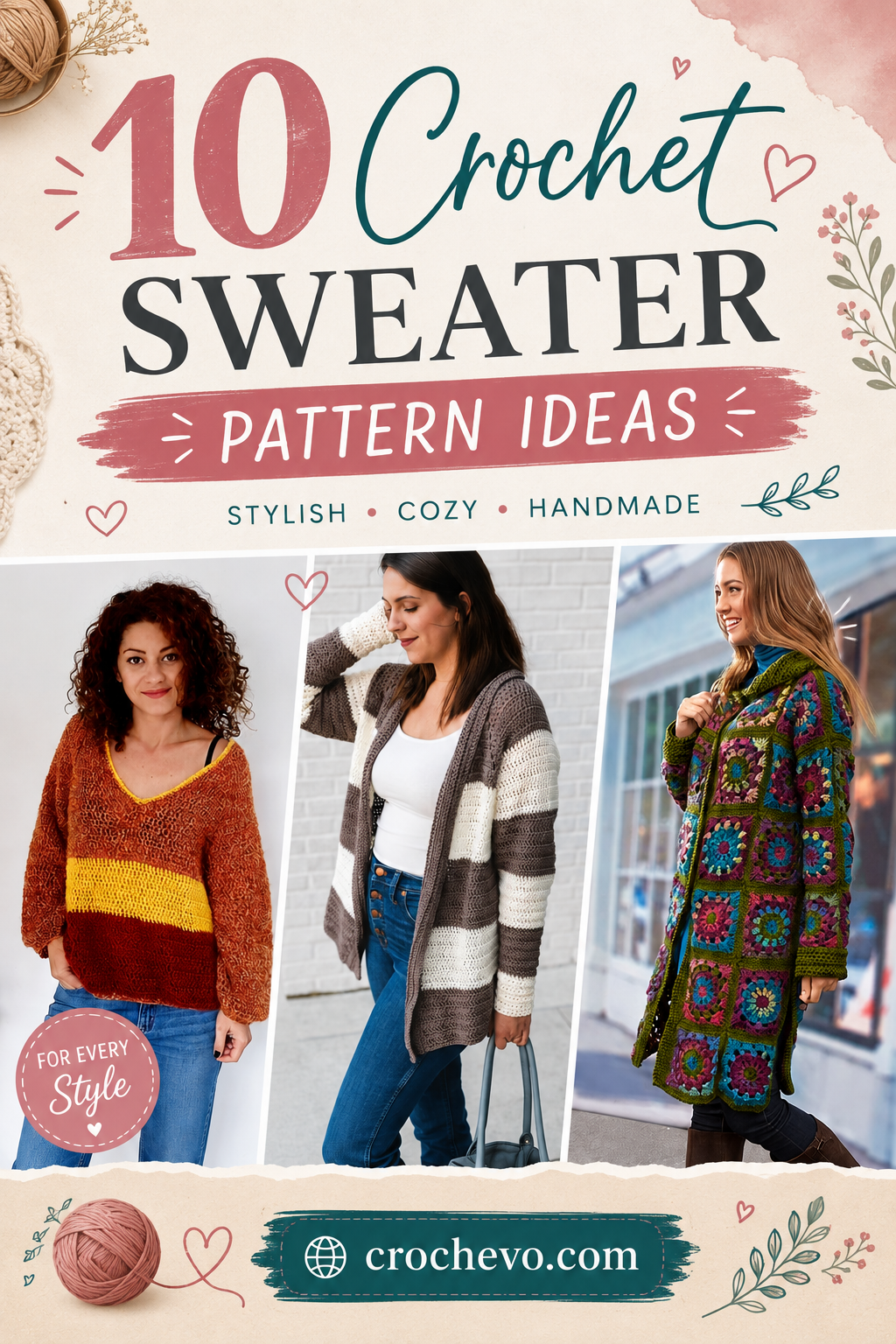 Crochet Sweater Pattern Ideas