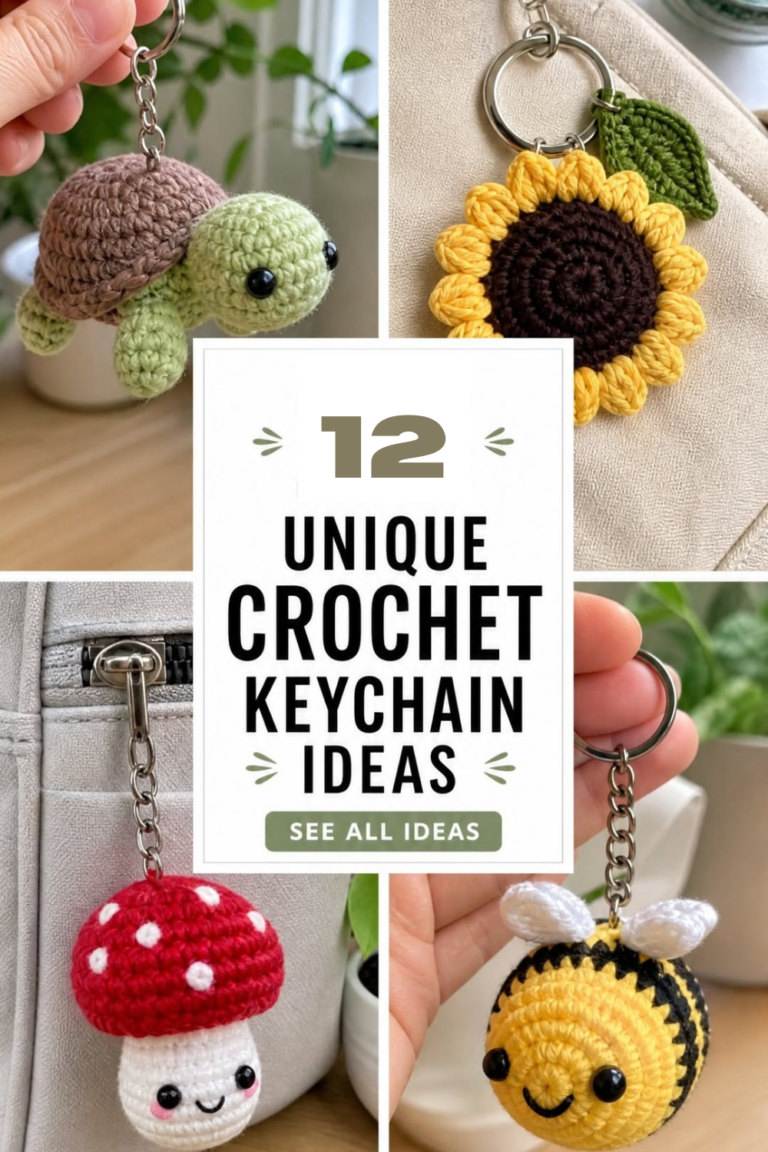 12 Crochet Keychain Ideas