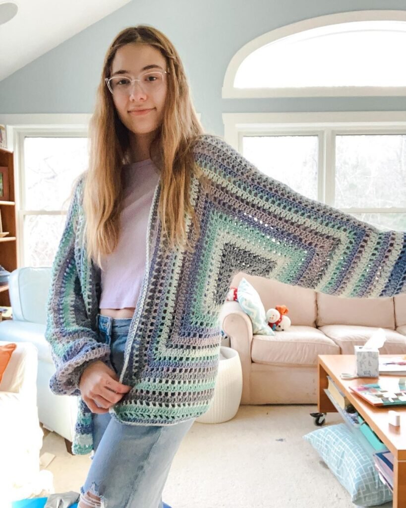 Hexagon Cardigan Crochet
