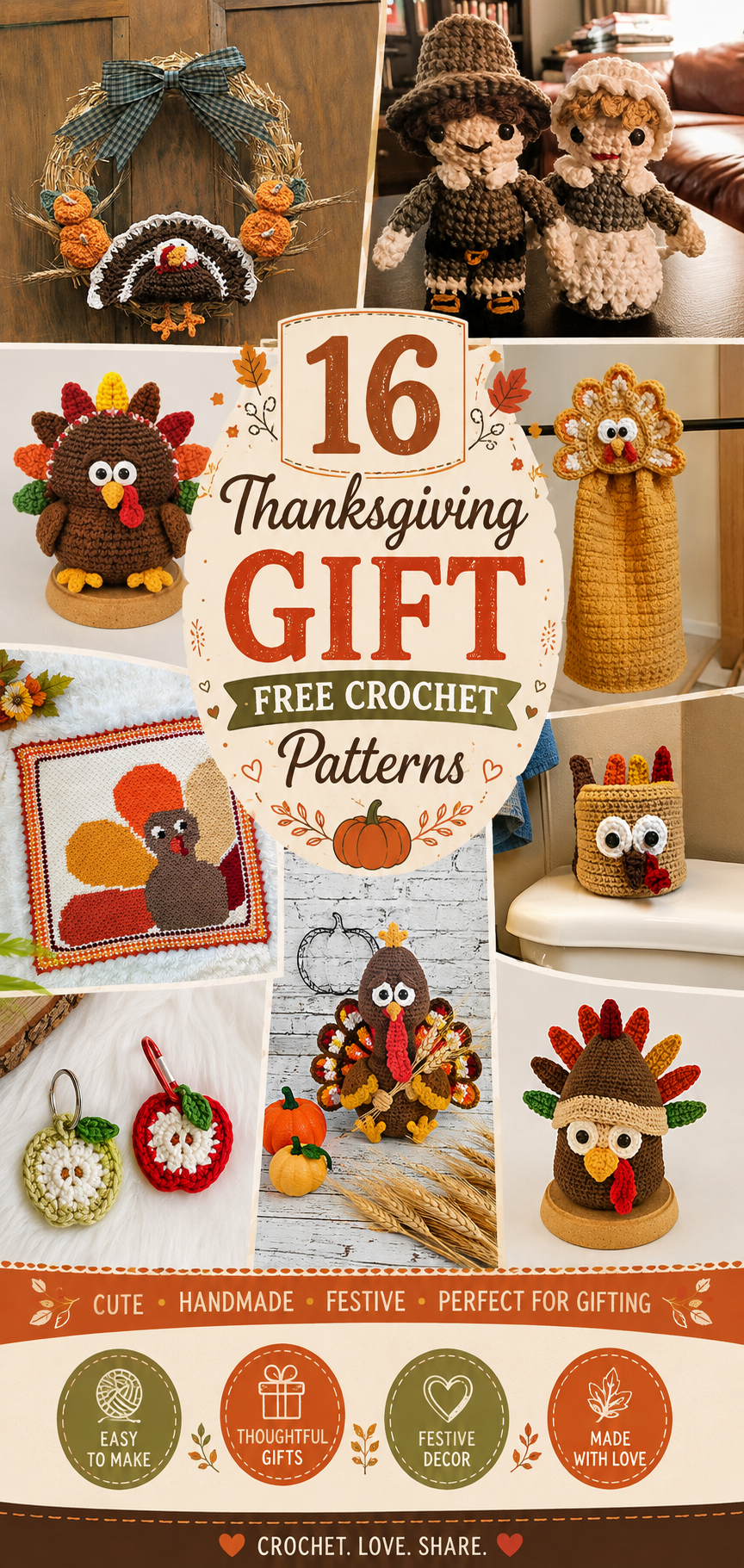 Thanksgiving Gift Free Crochet Patterns