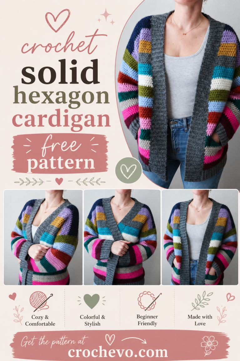 Hexagon Cardigan Crochet