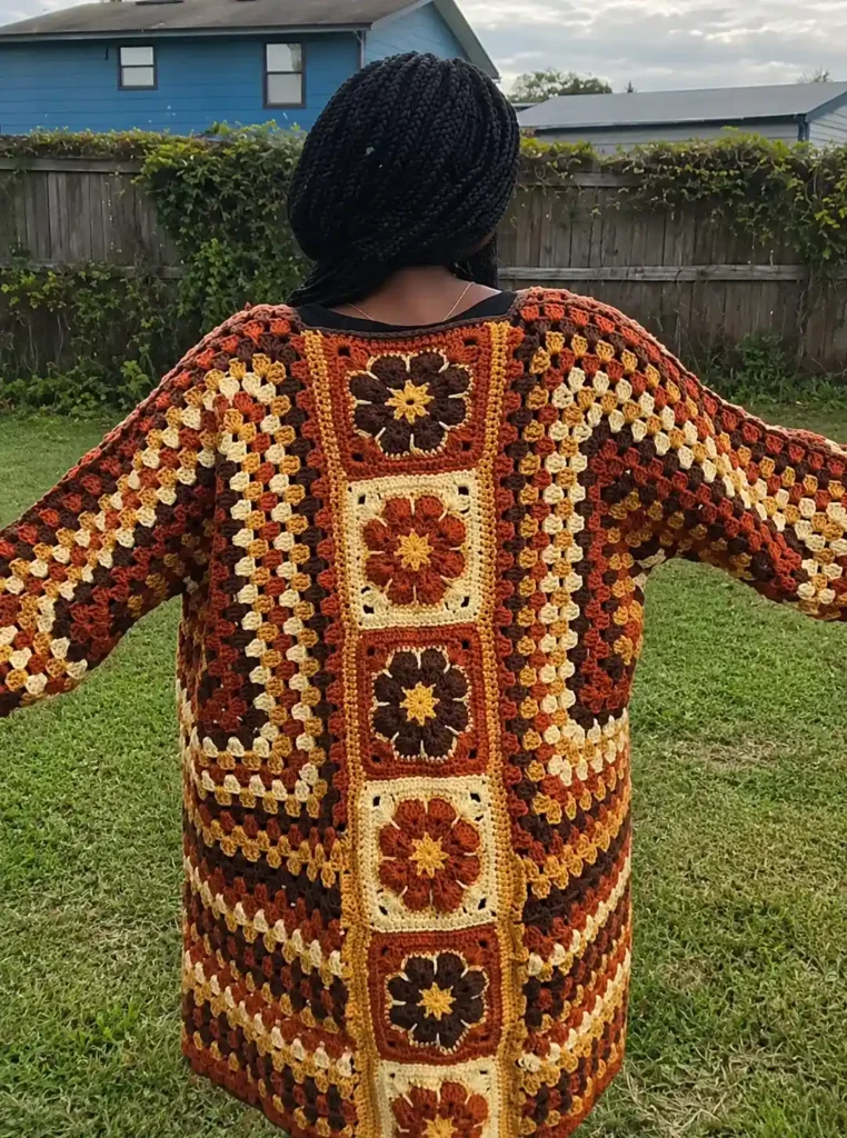 Hexagon Cardigan Crochet