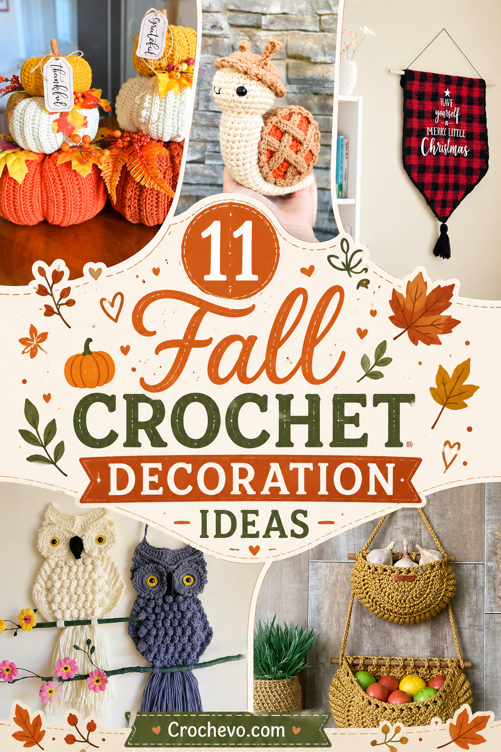 Fall Crochet Decoration Ideas