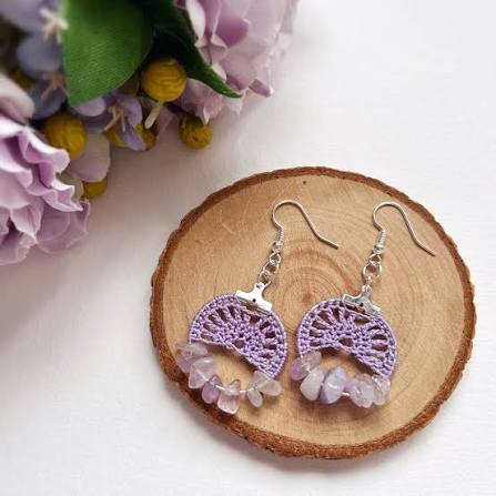 Crochet Flower Earrings