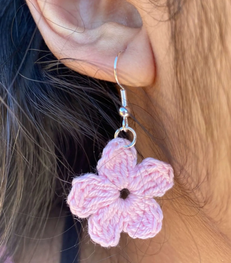 Crochet Flower Earrings