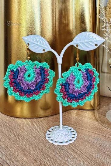Crochet Flower Earrings