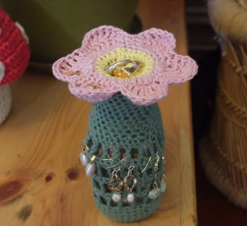 Crochet Earring Holder