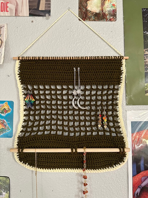 Crochet Earring Holder