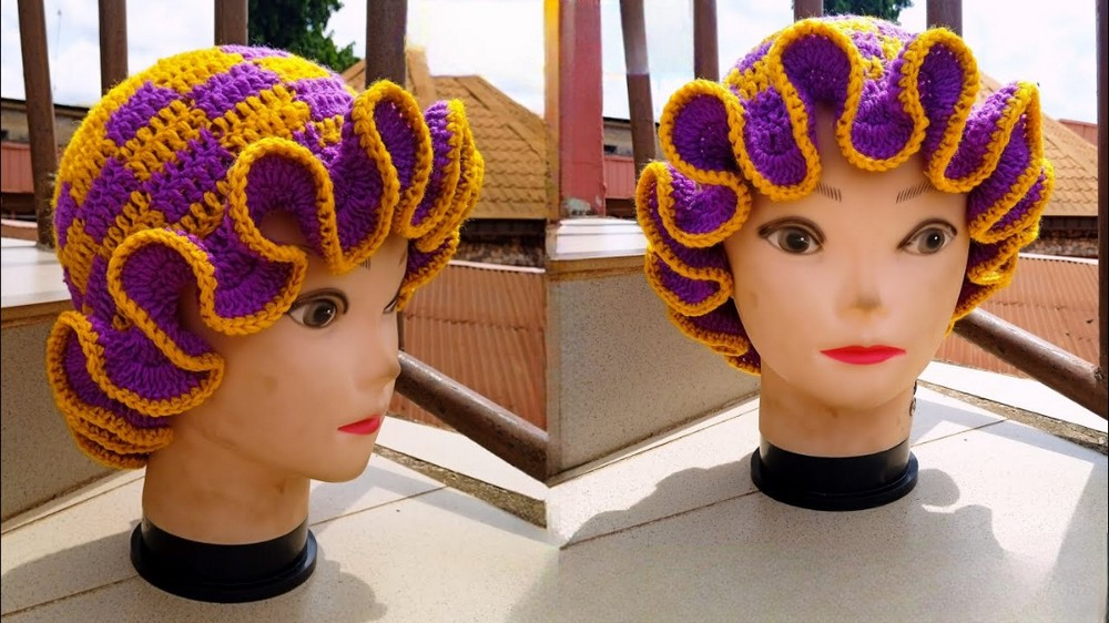 Crochet Ruffle Bucket Hat