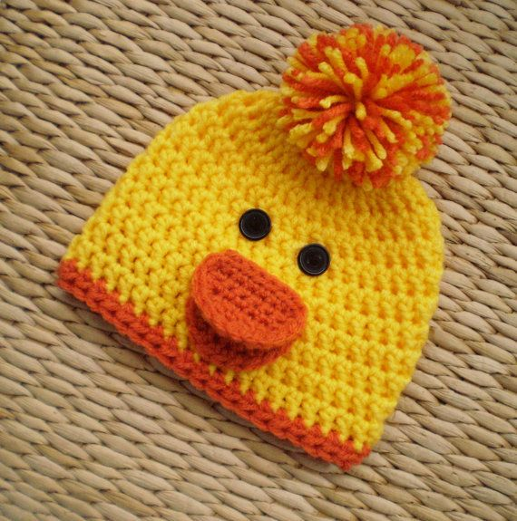 Crochet Duck Hat Pattern