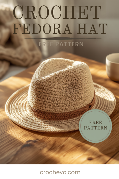 Crochet Fedora Hat