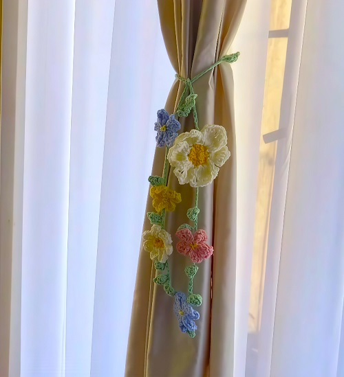 Crochet Flower Curtains Ideas