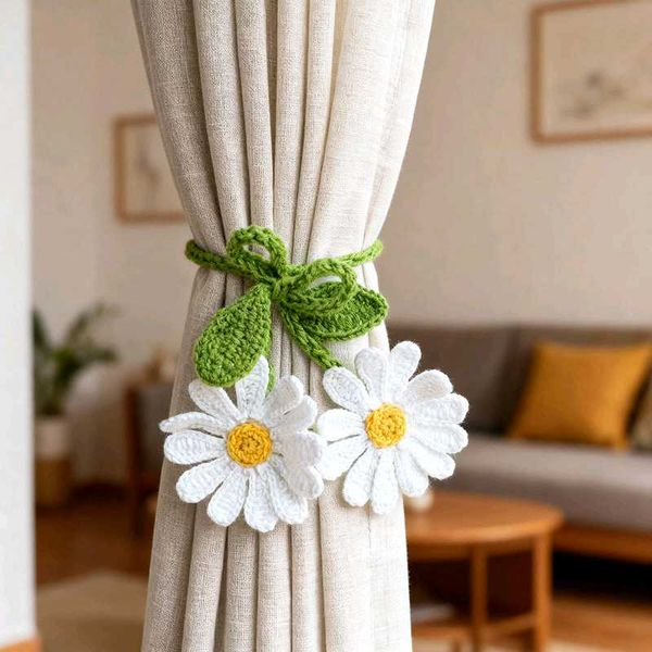 Crochet Flower Curtains Ideas