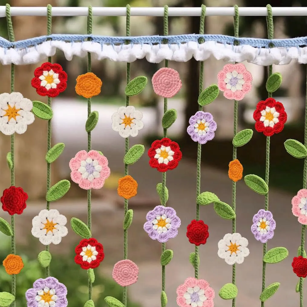 Crochet Flower Curtains Ideas