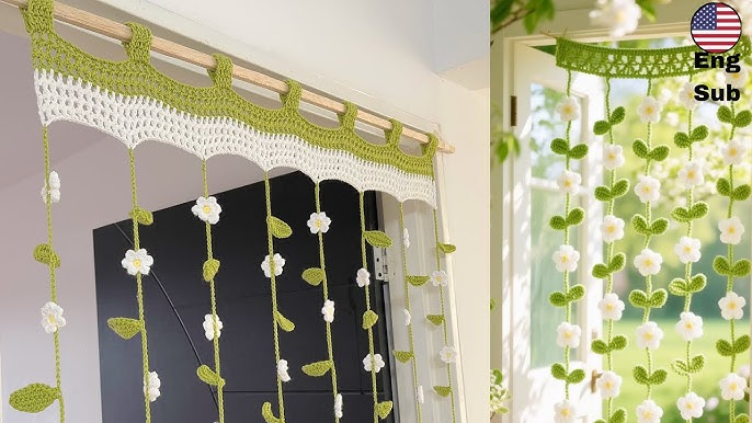 Crochet Flower Curtains Ideas
