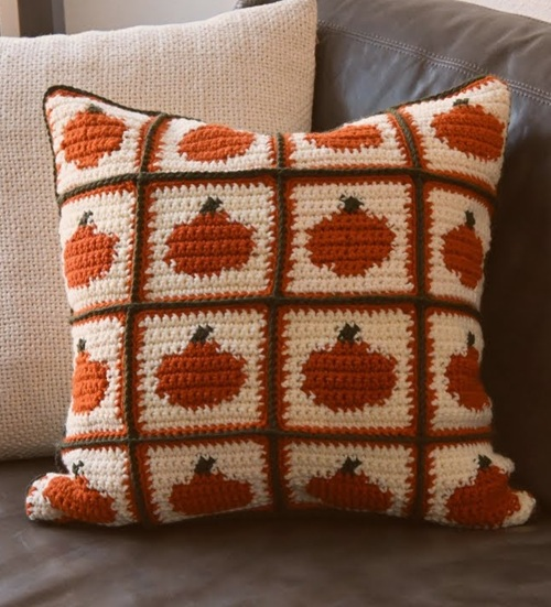 Crochet Fall Pillow Free Patterns