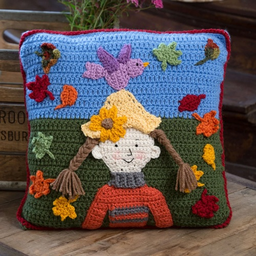 Crochet Fall Pillow Free Patterns