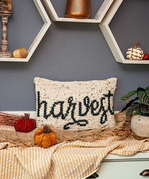 Crochet Fall Pillow Free Patterns