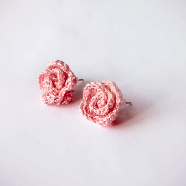 Crochet Flower Earrings