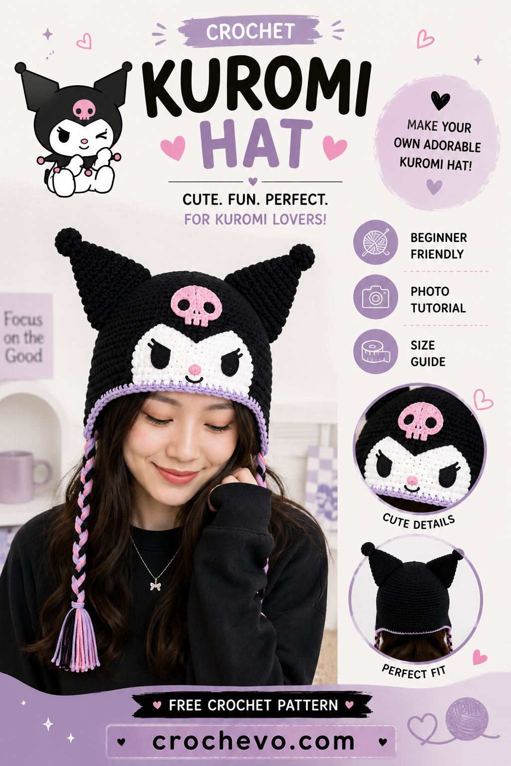 Kuromi Hat