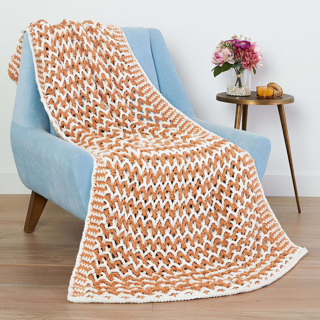 Lattice Crochet Blanket