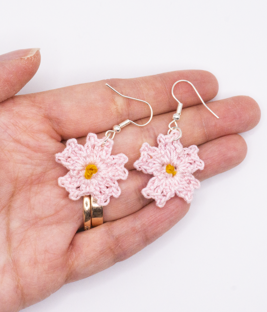Crochet Flower Earrings