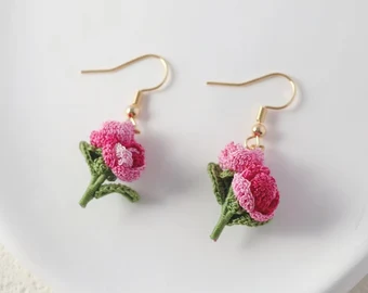 Crochet Flower Earrings