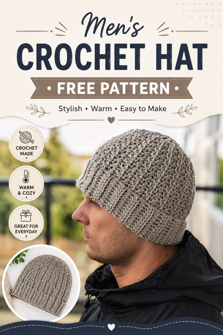 Men’s Crochet Hat