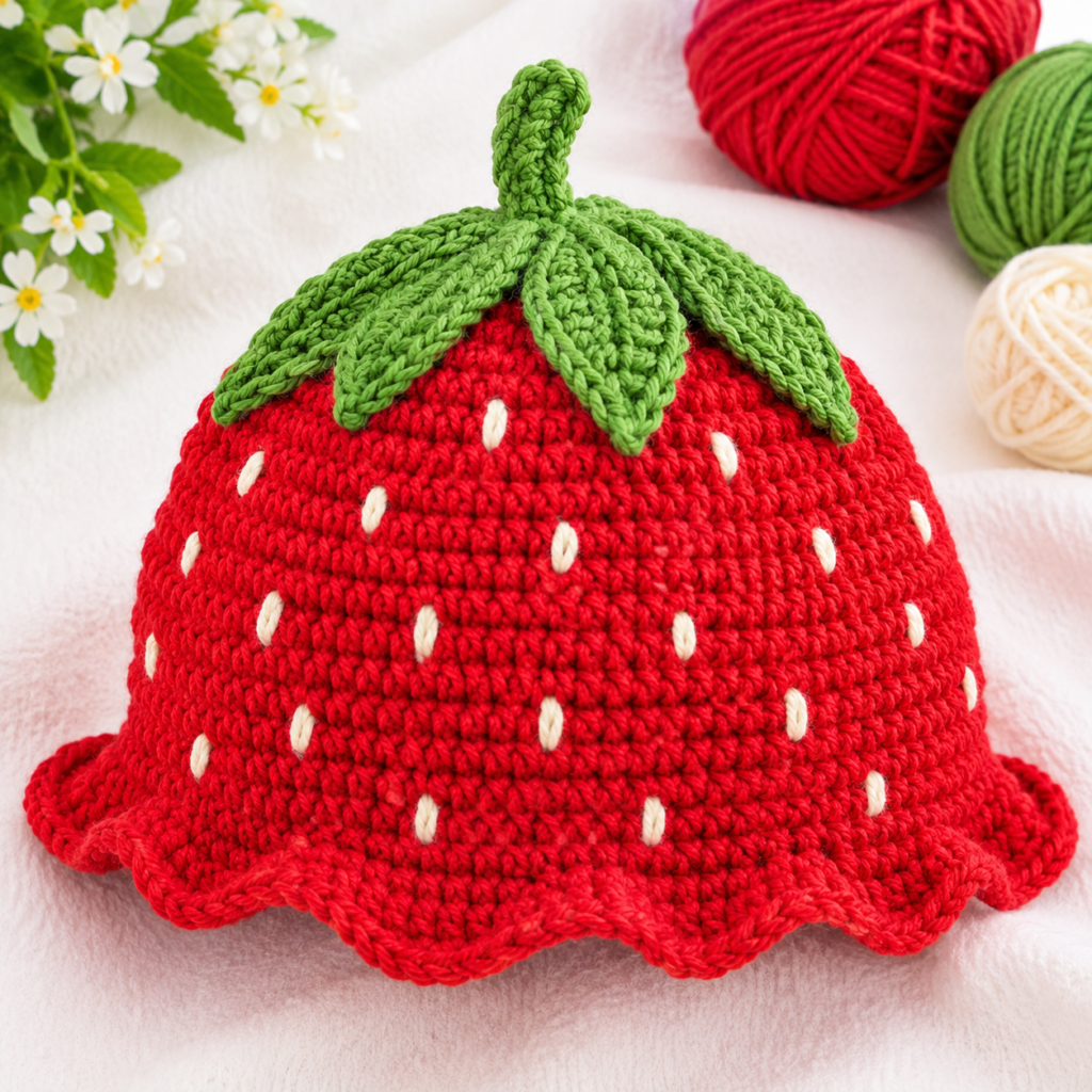 Strawberry Bucket Hat