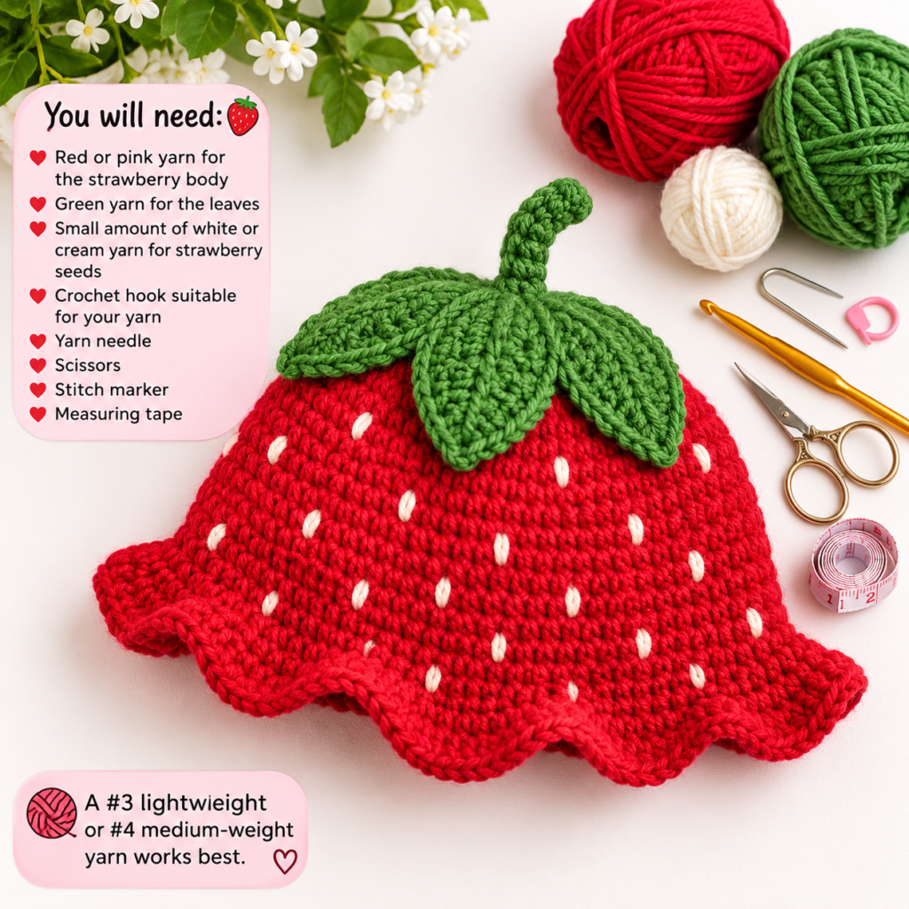 Strawberry Bucket Hat