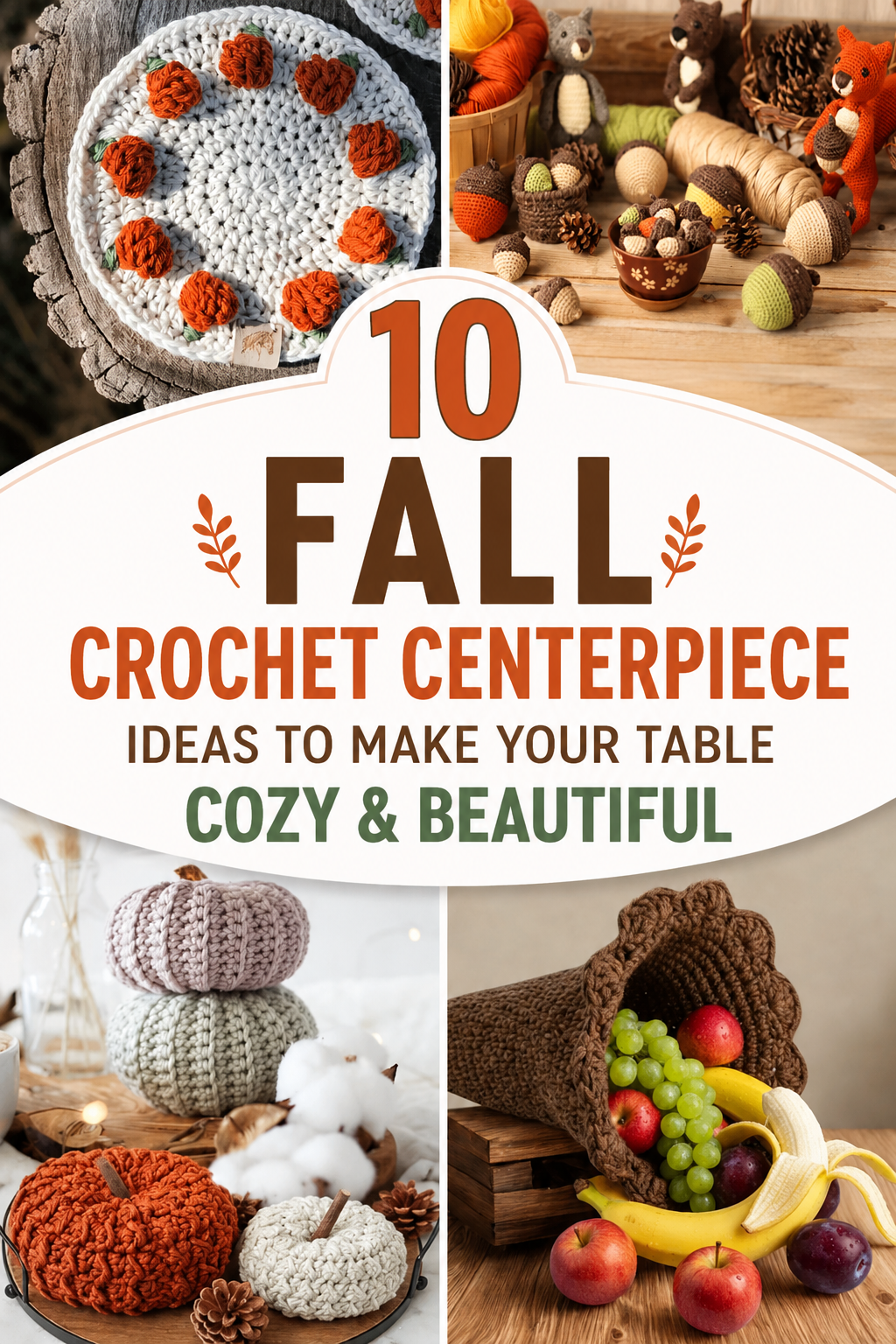 fall crochet centerpiece ideas