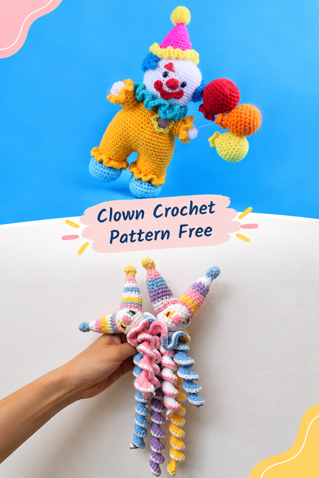 14 Unique Clown Free Crochet Patterns