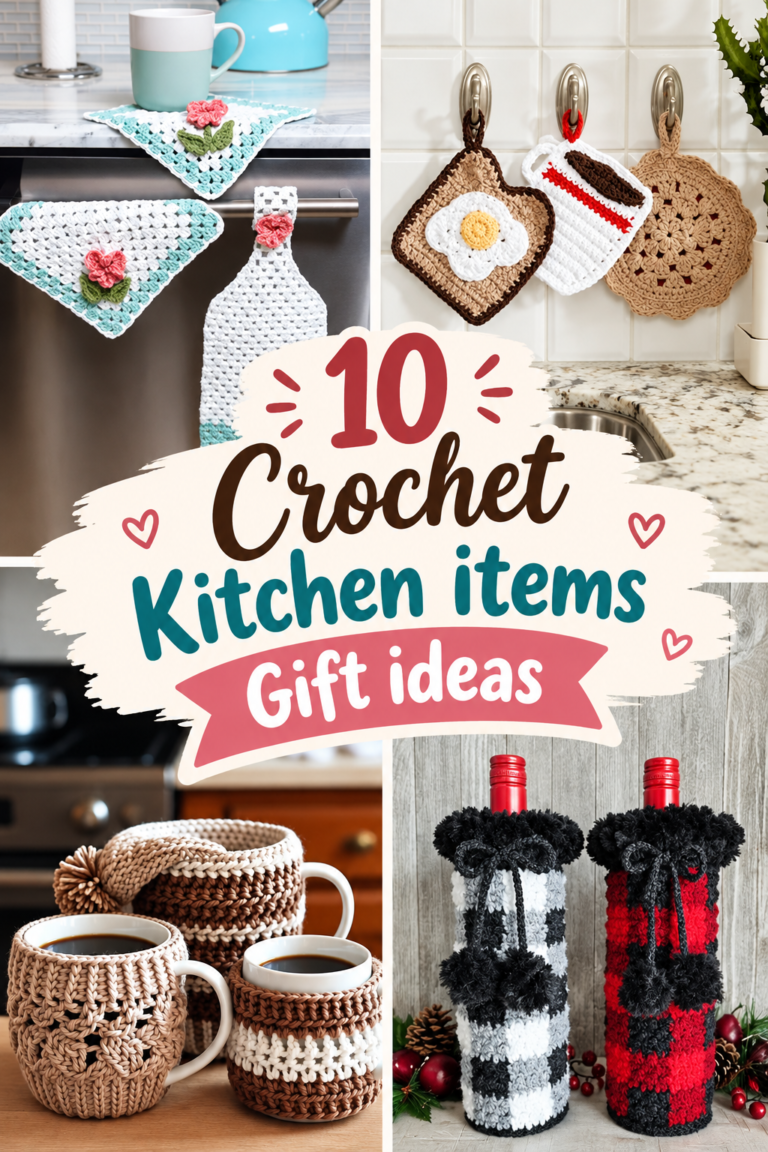 10 Free Fall Crochet Kitchen Accessories Patterns