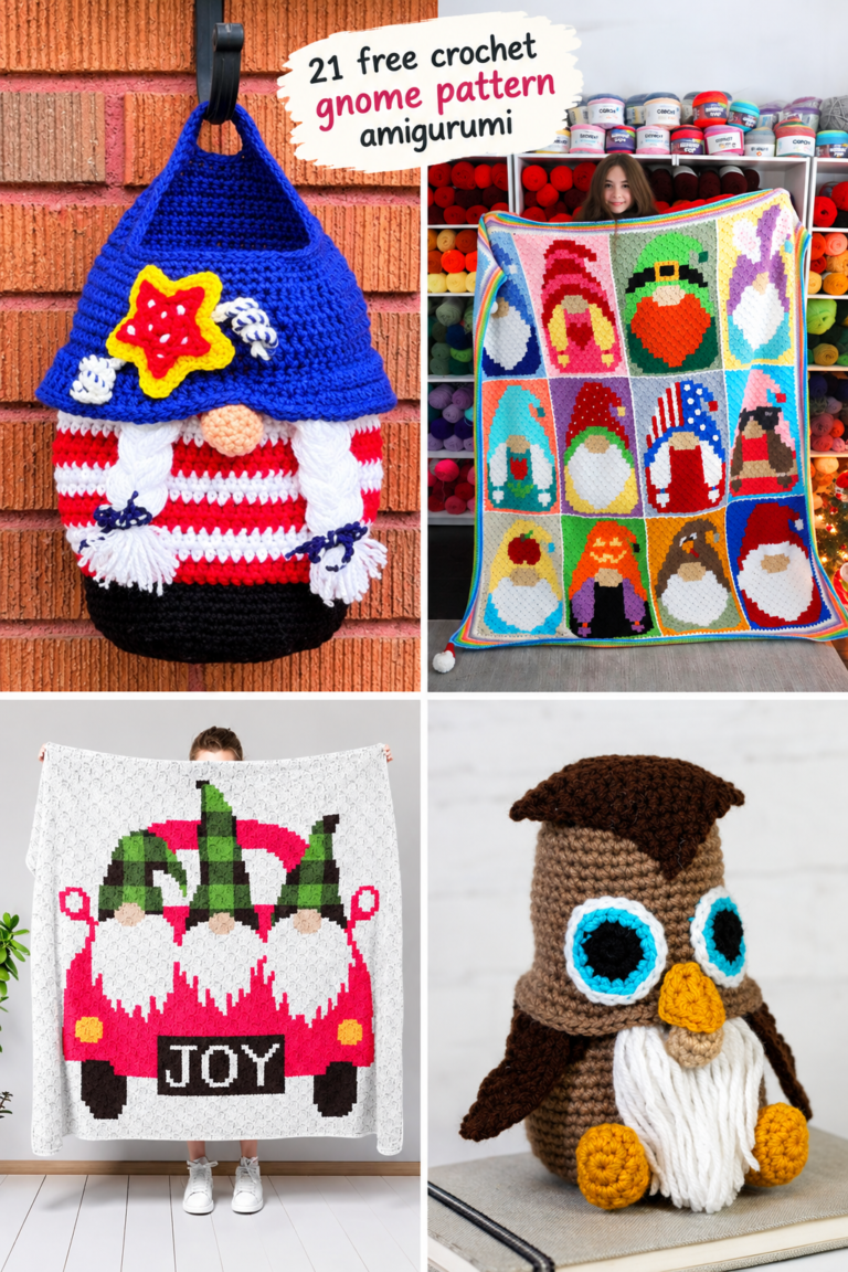 21 Free Crochet Gnome Patterns for Amigurumi