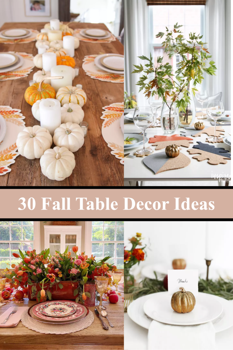 30 Fall Table Decor Ideas for a Cozy and Beautiful Autumn Tablescape