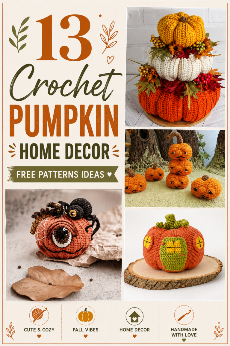Free Crochet Pumpkin Home Decor Patterns
