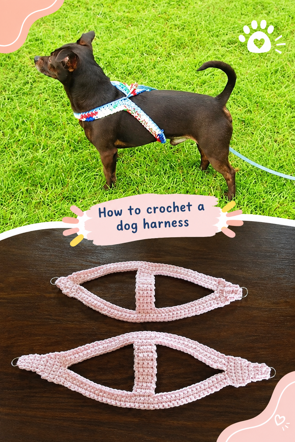 6 Free Crochet Dog Harness Patterns
