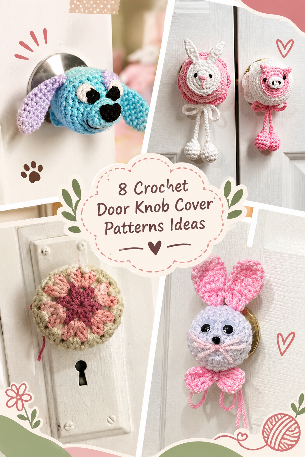 8 Crochet Door Knob Cover Patterns Ideas