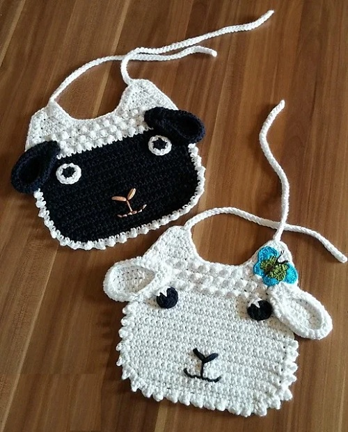 Animal Crochet Baby Bibs