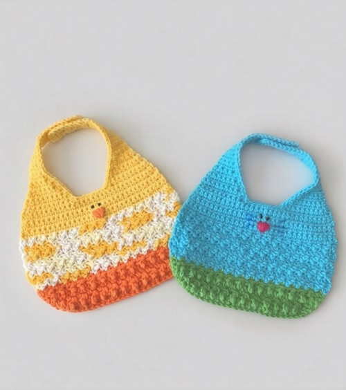 Animal Crochet Baby Bibs