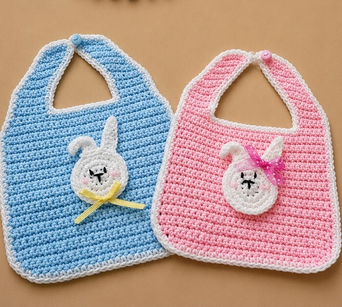 Animal Crochet Baby Bibs