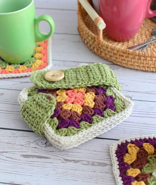 17 Fall Coasters Free Crochet Patterns