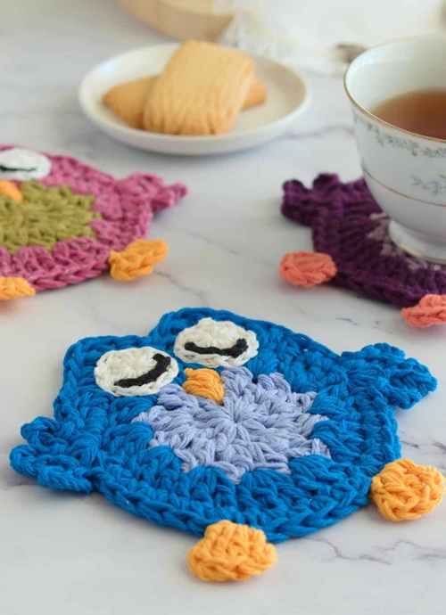 17 Fall Coasters Free Crochet Patterns