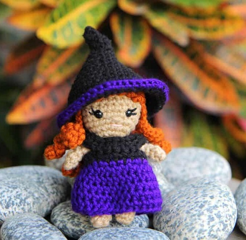 15 Witch and Wizard Doll Free Crochet Patterns