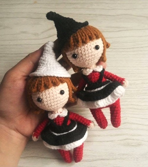 15 Witch and Wizard Doll Free Crochet Patterns